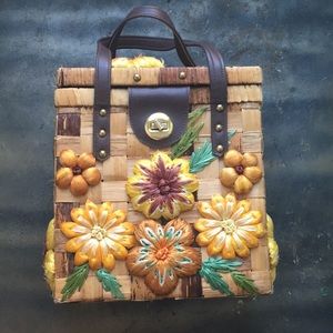 Vintage straw bag
